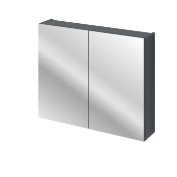 Cabinet cu oglinda si 2 usi, Santa Fe Deep Blue, Comad, 80x17x65 cm, MDF/PAL laminat, albastru indigo imagine