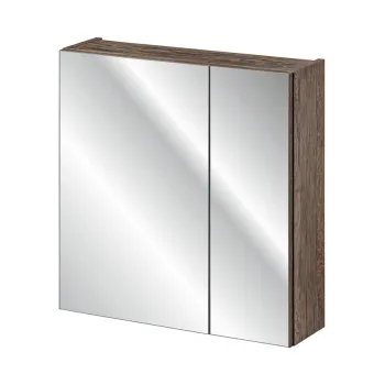 Cabinet cu oglinda si 2 usi, Santa Fe Oak, Comad, 60x17x65 cm, PAL laminat, stejar santa fe vintage imagine