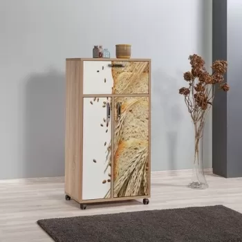 Cabinet cu roti pentru bucatarie Kiler 736, Vella, 60x36x116 cm imagine