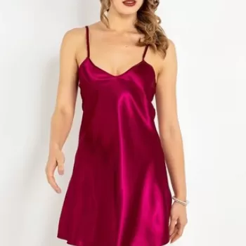 Camasa de noapte, 995MRE1719 - XL/XXL, Miorre, Poliester, Rosu claret imagine