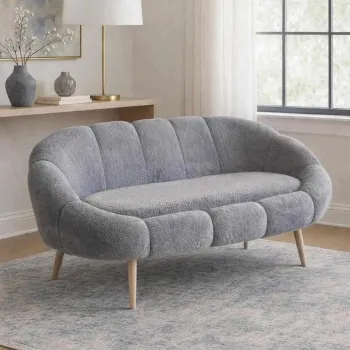 Canapea 2 locuri, Atelier del Sofa, 251BLS1113, PAL, Gri imagine