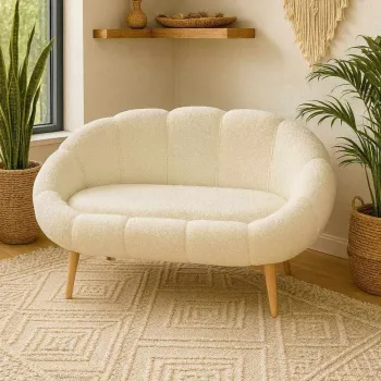 Canapea 2 locuri, Atelier del Sofa, 251BLS1114, PAL, Alb imagine