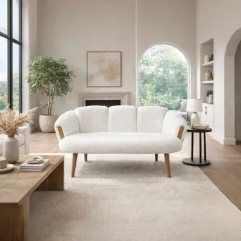 Canapea 2 locuri, Atelier del Sofa, 251BLS1242, PAL, Alb imagine