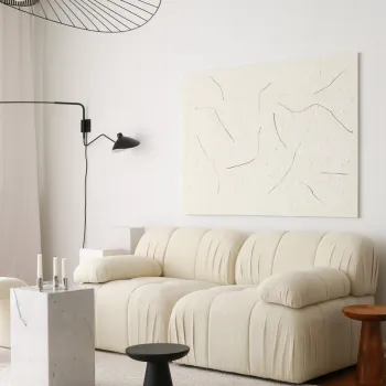 Canapea 2 locuri, Atelier del Sofa, 383EVN1248, Alb imagine