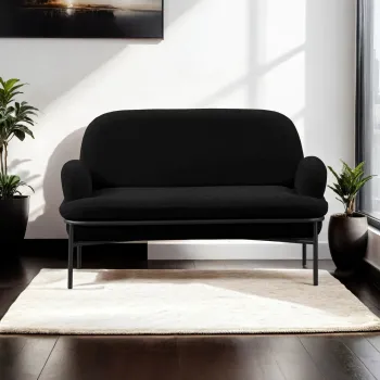 Canapea 2 locuri, Atelier del Sofa, 531ALN1306, Negru imagine