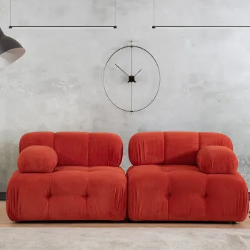 Canapea 2 locuri, Atelier del Sofa, 560ARE1824, Rosu imagine