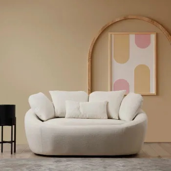 Canapea 2 locuri, Atelier del Sofa, 560ARE1890, Crem imagine