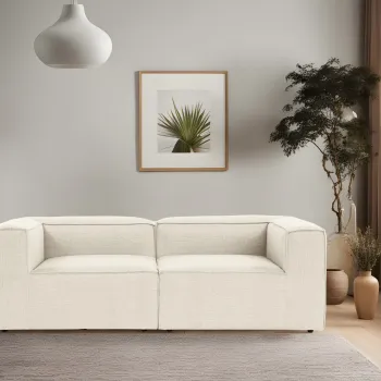 Canapea 2 locuri, Atelier del Sofa, 560ARE2184, Ecru imagine