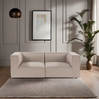 Canapea 2 locuri, Atelier del Sofa, 560ARE2194, Bej nisip imagine