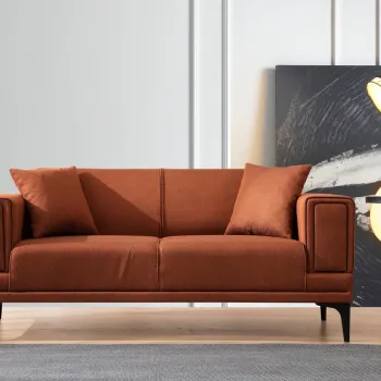 Canapea 2 locuri, Atelier del Sofa, 560ARE2259, Caramiziu imagine