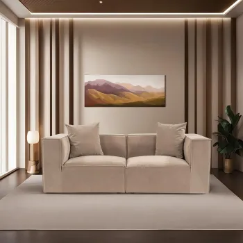 Canapea 2 locuri, Atelier del Sofa, 560ARE2311, Cappuccino imagine