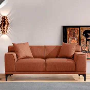 Canapea 2 locuri, Atelier del Sofa, 560ARE2338, Portocaliu imagine