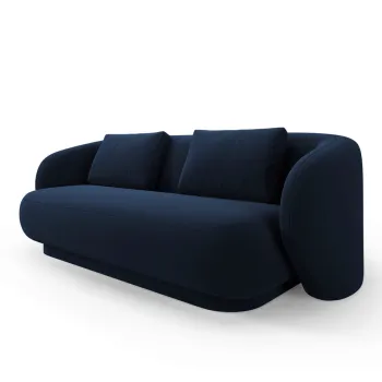 Canapea 2 locuri, Camden, Cosmopolitan Design, 169x102x72 cm, catifea, albastru royal imagine