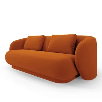 Canapea 2 locuri, Camden, Cosmopolitan Design, 169x102x72 cm, catifea, teracota imagine