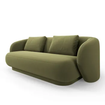 Canapea 2 locuri, Camden, Cosmopolitan Design, 169x102x72 cm, catifea, verde deschis imagine