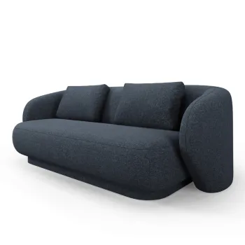 Canapea 2 locuri, Camden, Cosmopolitan Design, 169x102x72 cm, tesatura chenille, albastru imagine
