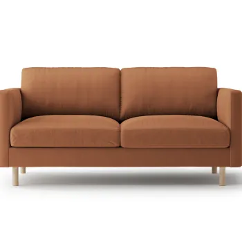 Canapea 2 locuri, Eden, Micadoni, 146x92x90 cm, catifea, miere imagine