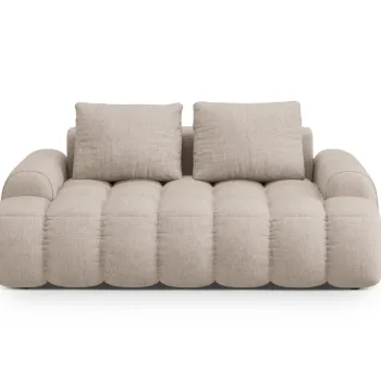 Canapea 2 locuri, Linz, Cosmopolitan Design, 175x100x84 cm, tesatura structurata, bej sand imagine