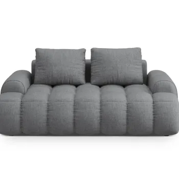 Canapea 2 locuri, Linz, Cosmopolitan Design, 175x100x84 cm, tesatura structurata, gri imagine