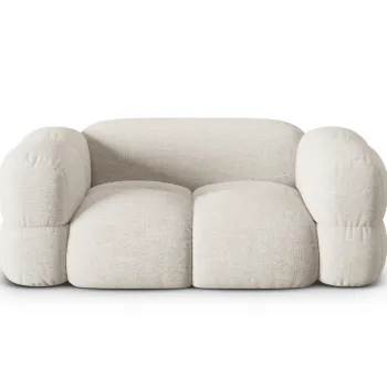 Canapea 2 locuri, Loretto, Cosmopolitan Design, 180x100x68 cm, tesatura structurata, bej imagine