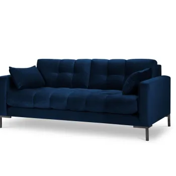 Canapea 2 locuri, Mamaia, Micadoni Home, BL, 152x92x75 cm, catifea, albastru regal imagine