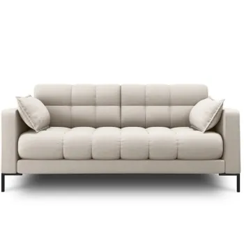 Canapea 2 locuri, Mamaia, Micadoni Home, BL, 152x92x75 cm, tesatura tip twill, bej imagine