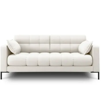 Canapea 2 locuri, Mamaia, Micadoni Home, BL, 152x92x75 cm, tesatura tip twill, bej deschis imagine