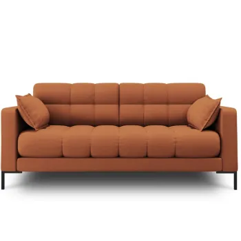 Canapea 2 locuri, Mamaia, Micadoni Home, BL, 152x92x75 cm, tesatura tip twill, caramiziu imagine