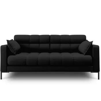 Canapea 2 locuri, Mamaia, Micadoni Home, BL, 152x92x75 cm, tesatura tip twill, negru imagine