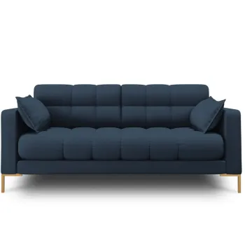 Canapea 2 locuri, Mamaia, Micadoni Home, GL, 152x92x75 cm, tesatura tip twill, albastru imagine