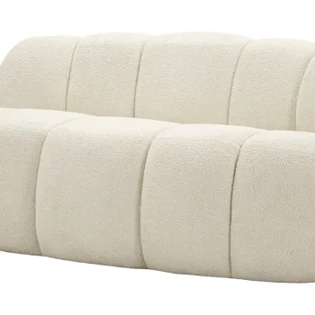 Canapea 2 locuri, Mauro Ferretti, Ball, 145x80x69 cm, poliester, alb imagine