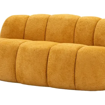 Canapea 2 locuri, Mauro Ferretti, Ball, 145x80x69 cm, poliester, mustar imagine