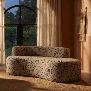 Canapea 2 locuri, Mauro Ferretti, Nairobi, 176x91.5x69 cm, poliester, multicolor imagine