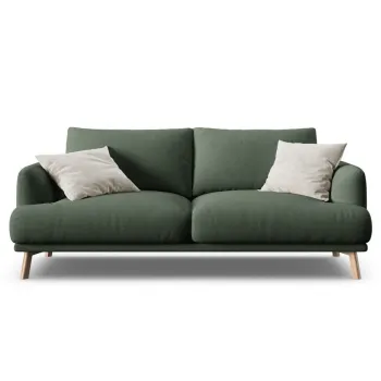 Canapea 2 locuri, Naomi, Micadoni Home, 170x95x75 cm, tesatura structurata, verde muschi imagine