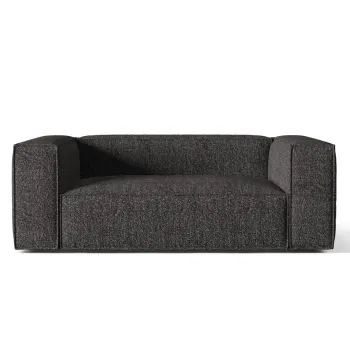 Canapea 2 locuri, Nuria-260, Micadoni Home, 170x110x72 cm, tesatura boucle, antracit imagine