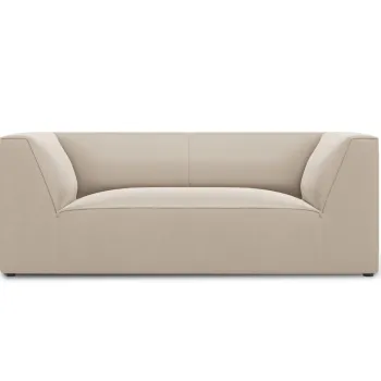 Canapea 2 locuri, Ruby, Micadoni Home, BL, 174x93x69 cm, catifea, bej imagine
