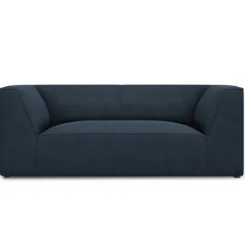 Canapea 2 locuri, Ruby, Micadoni Home, BL, 174x93x69 cm, poliester, albastru navy imagine