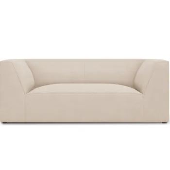 Canapea 2 locuri, Ruby, Micadoni Home, BL, 174x93x69 cm, poliester, bej imagine