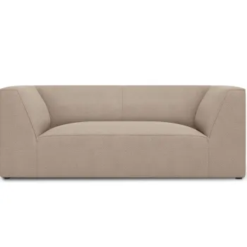 Canapea 2 locuri, Ruby, Micadoni Home, BL, 174x93x69 cm, poliester, bej inchis imagine