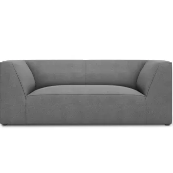 Canapea 2 locuri, Ruby, Micadoni Home, BL, 174x93x69 cm, poliester, gri imagine