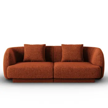 Canapea 2 locuri, Tulum, Cosmopolitan Design, 180x90x70 cm, tesatura chenille, teracota imagine