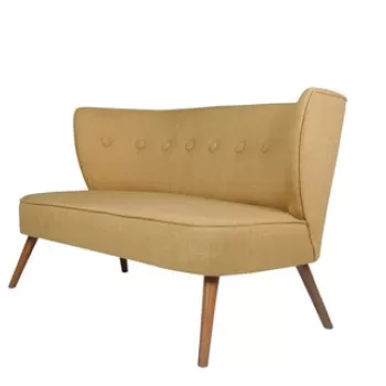 Canapea 2 locuri, Zeon, 558ZEN1202, Lemn, Maro Laptos imagine