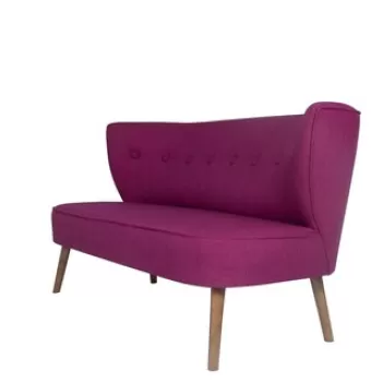 Canapea 2 locuri, Zeon, 558ZEN1210, Lemn, Mov imagine