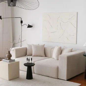 Canapea 3 locuri, Atelier del Sofa, 383EVN1245, Alb imagine