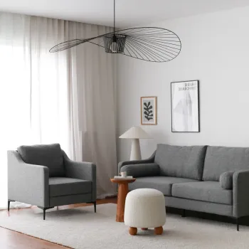 Canapea 3 locuri, Atelier del Sofa, 383EVN1251, Gri imagine