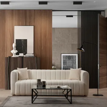 Canapea 3 locuri, Atelier del Sofa, 560ARE1887, Crem imagine