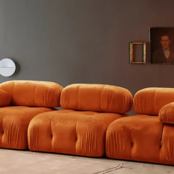 Canapea 3 locuri, Atelier del Sofa, 560ARE2103, Portocaliu imagine