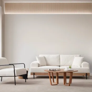 Canapea 3 locuri, Atelier del Sofa, 560ARE2120, Alb imagine