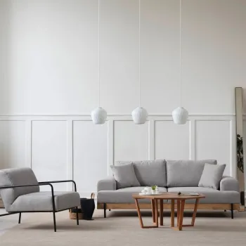 Canapea 3 locuri, Atelier del Sofa, 560ARE2121, Gri imagine