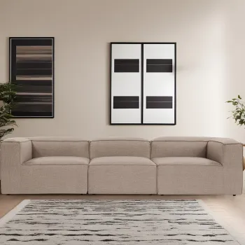 Canapea 3 locuri, Atelier del Sofa, 560ARE2158, Maro imagine